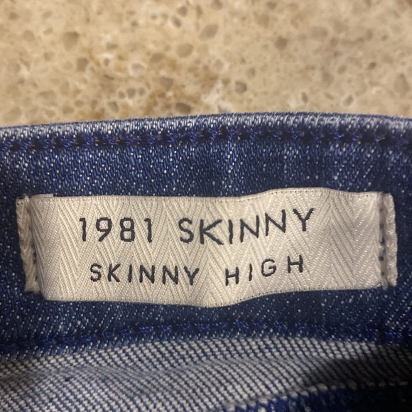 GUESS Gold Button Fly Skinny High Rise Jeans Size 28 - Picture 11 of 14